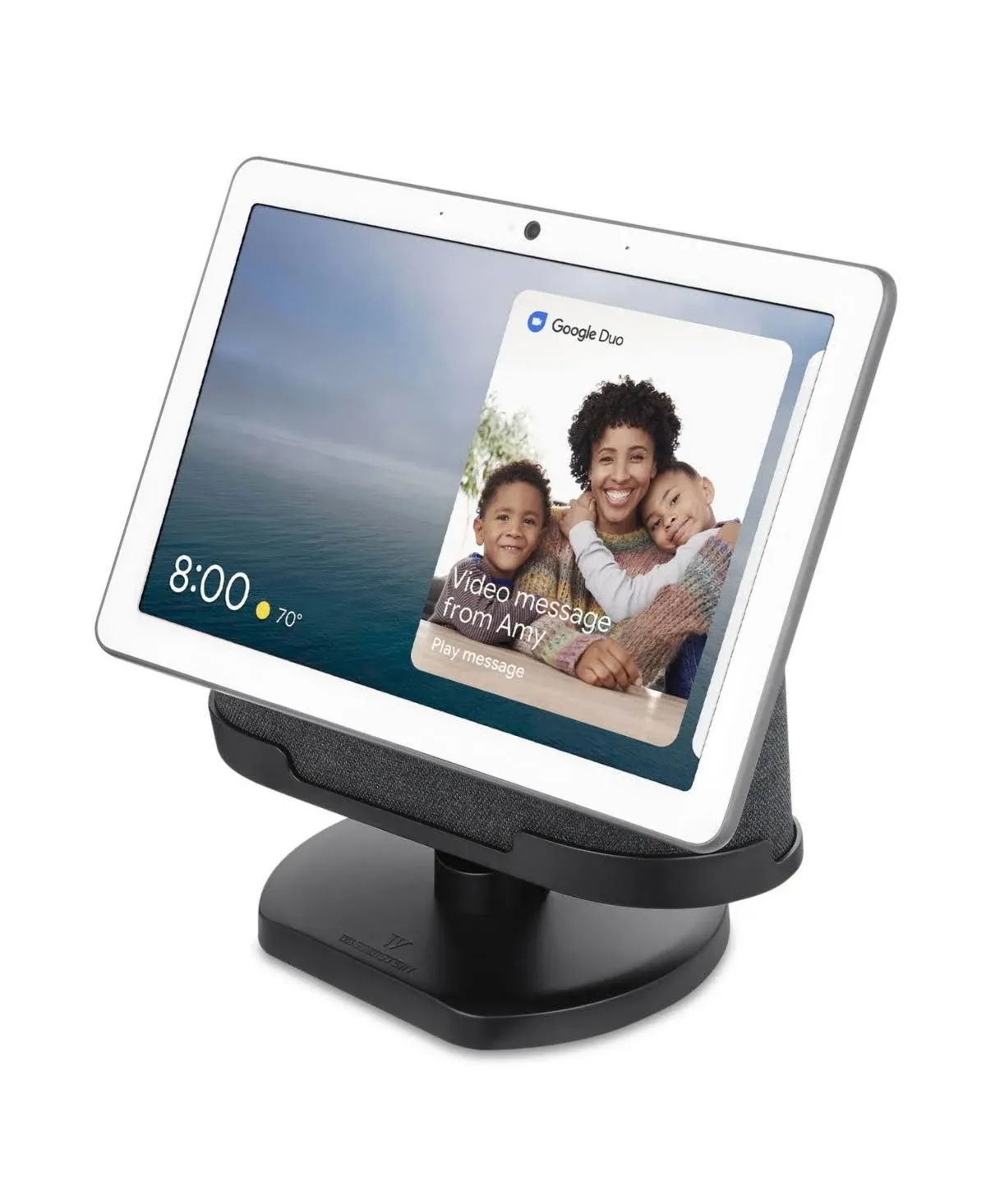 Wasserstein Adjustable Stand for Google Nest Hub Max (Charcoal)