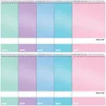 Better Office Steno Pads 6" x 9" Gregg-Ruled Assorted Colors 80