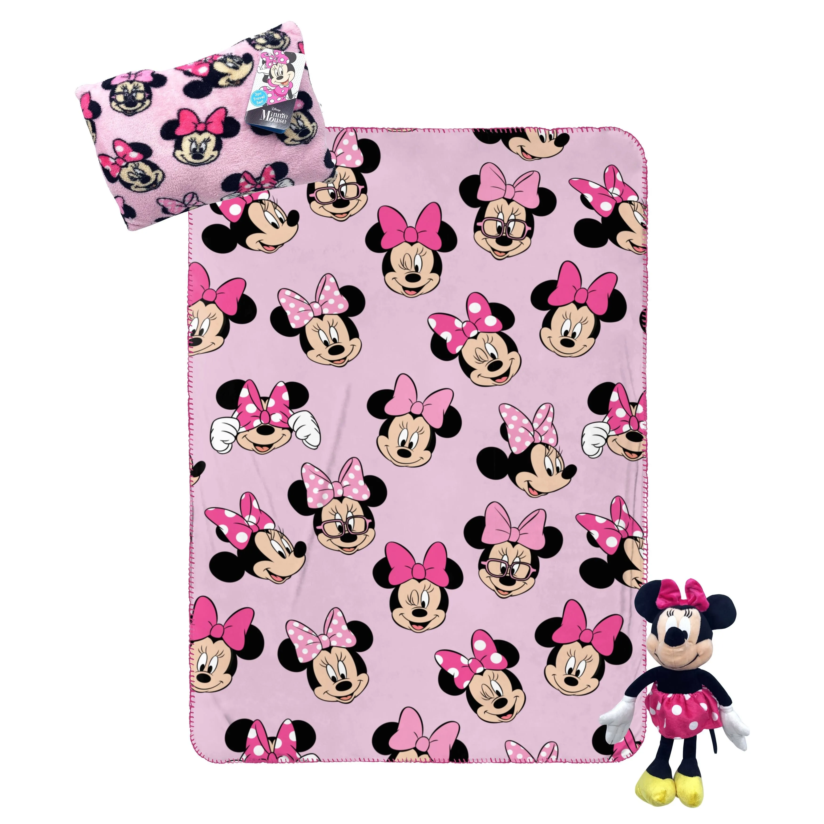 Disney
Minnie Mouse 3-Pc. Travel Throw, Pillow, & Pillow Buddy Set