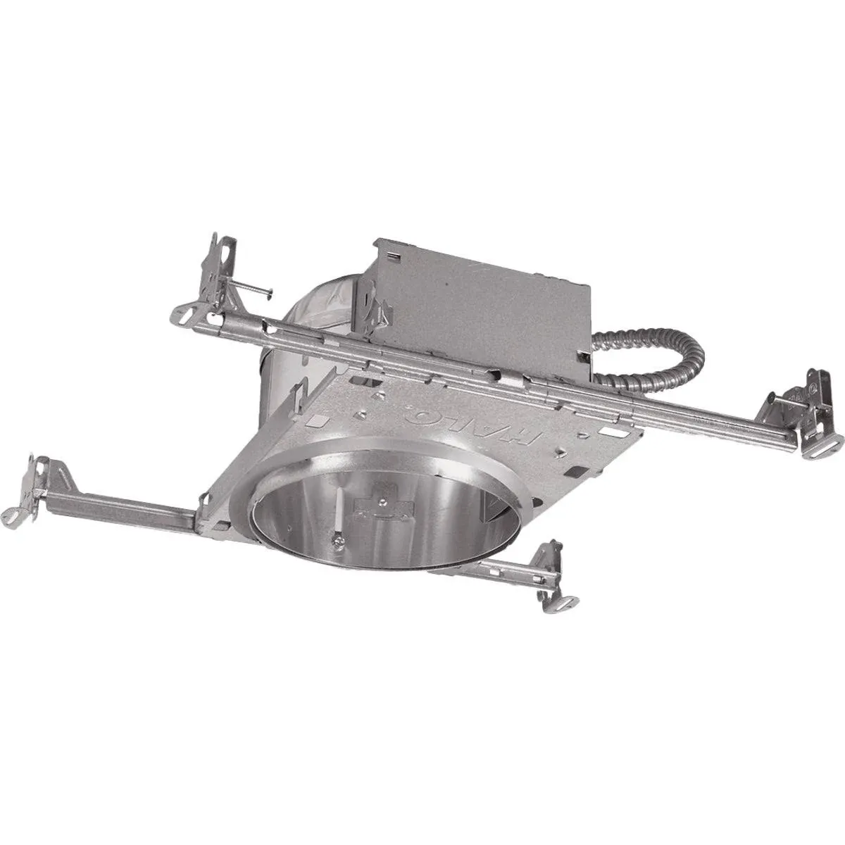 H27 6 in. Aluminum Recessed Lighting Housing for New Construction Shallow Ceiling, Insulation Contact, Air-Tite