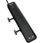 Tripp Lite 6 Outlet Surge Protector Power Strip Clamp Mount 6ft Cord 2100 Joules Dual USB & Insurance (tlp606dmusb)