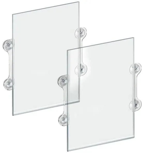 Azar 106608 11 inchw x 17 inchh Sign Frame with Suction Cups, 2Pack, Size: See ...