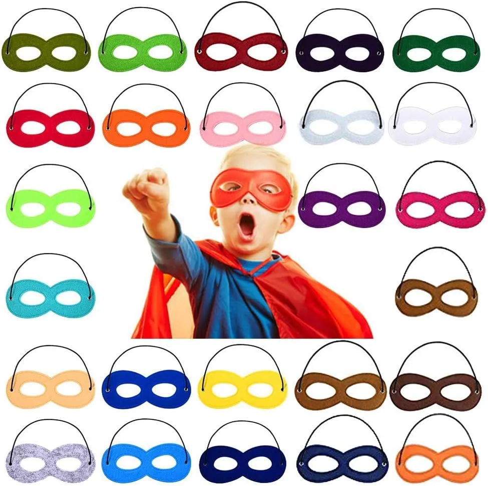 GIETIOS Superhero Masks for Kids Party Cosplay Dress Up Superhero Eye Masks for ...