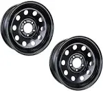 eCustomrim 2-Pack Trailer Wheel Black Rims 15 x 5 Modular Style 5 Lug On 4.5 in.