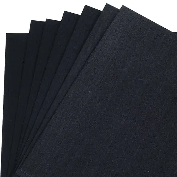 Veneer Dyed Black Sauers High Quality Shape Square Multipurpose 8&#034; x 8&#034; 7 Piece