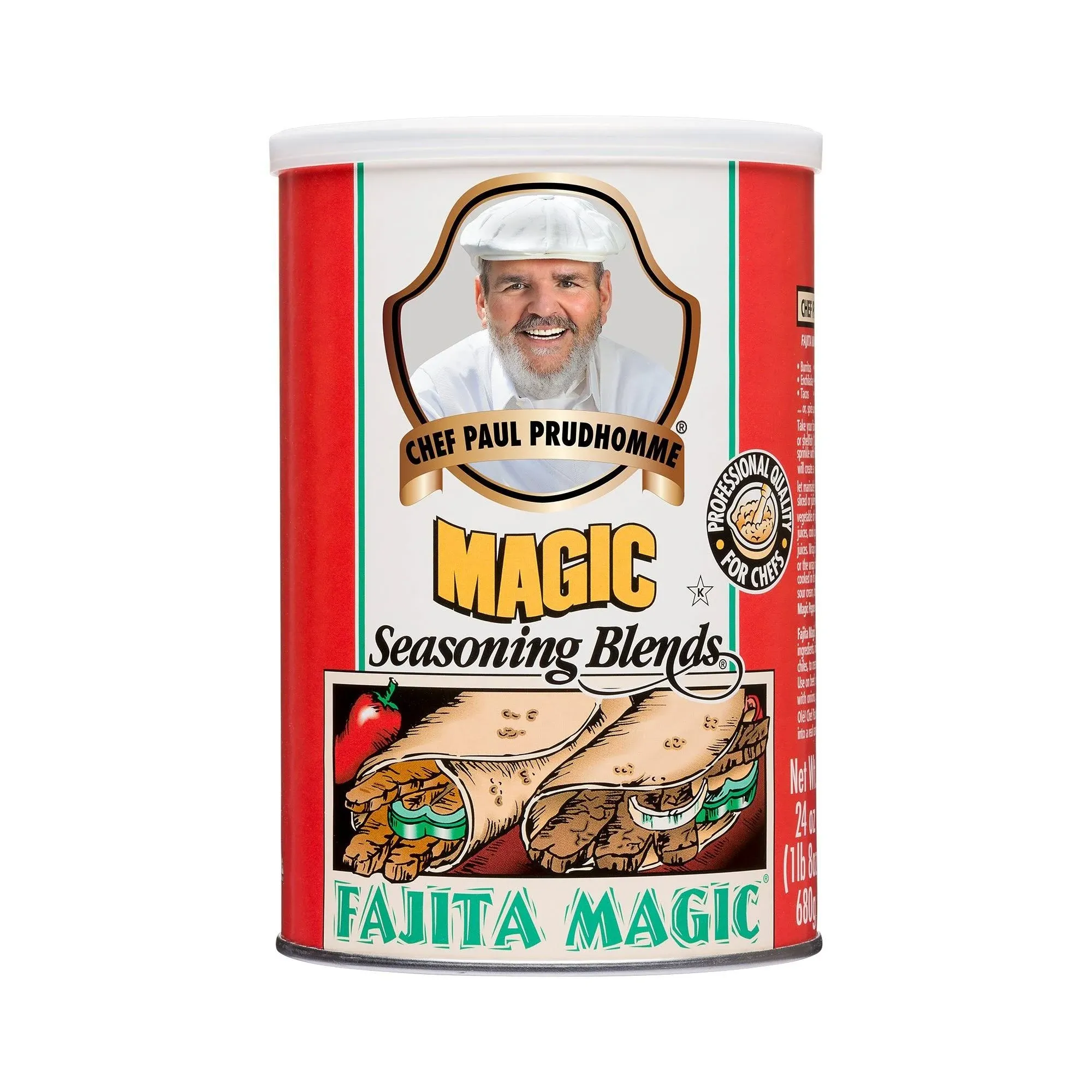 Chef Paul Prudhomme's Magic Seasoning Blends ~ Fajita Magic, 24 Ounce Canister