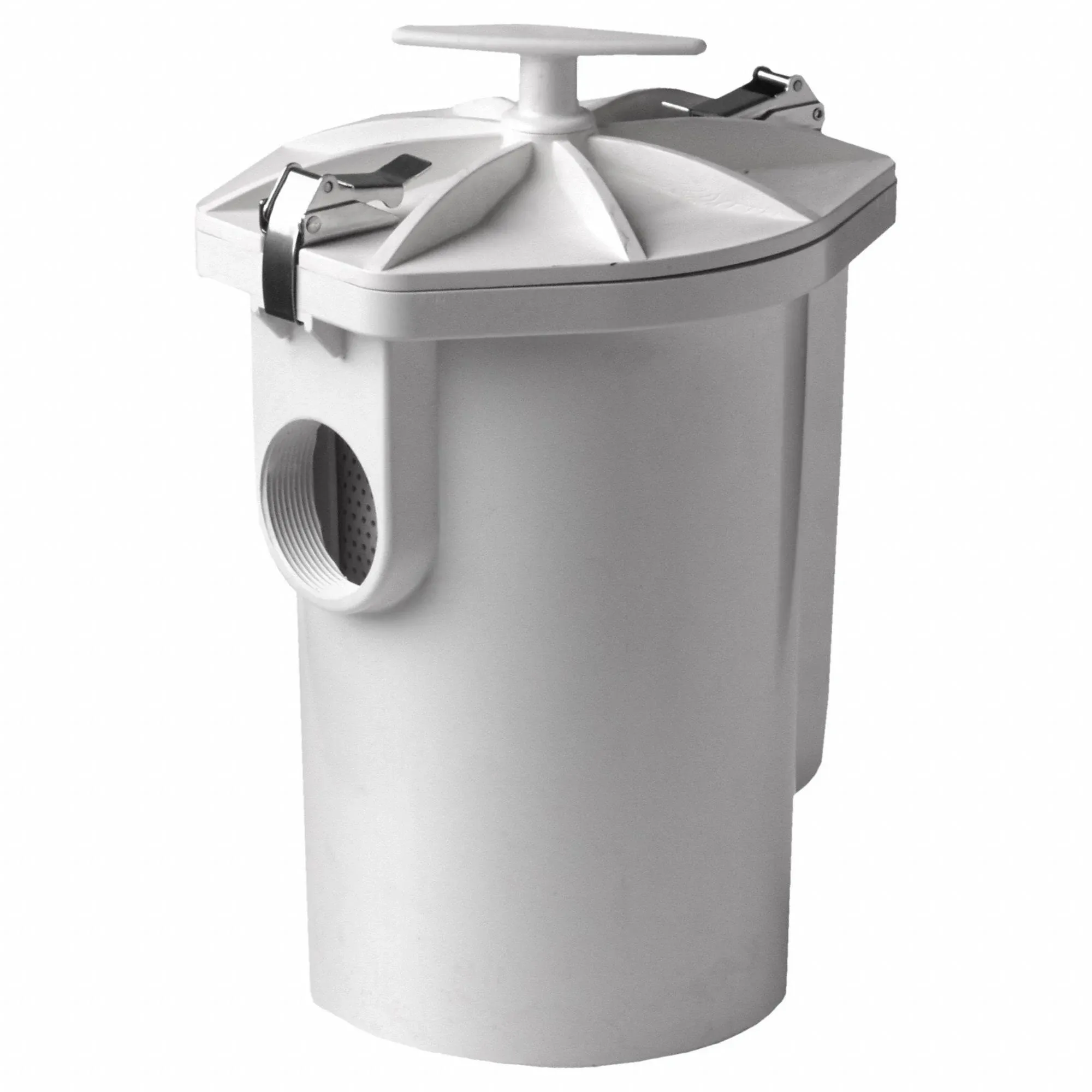 JAY R. SMITH MFG. CO Solids Interceptor: 1 lb Capacity, 8 1/2 in Overall Wd, 7 1/2 in Overall Lg