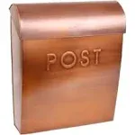 NACH Large Wall Mount Mailbox, 5.07 x 12.44 x 5.39 inches, Copper Mailboxes for Outside Wall Mount, Waterproof Mailbox - The Sylvia Mailbox