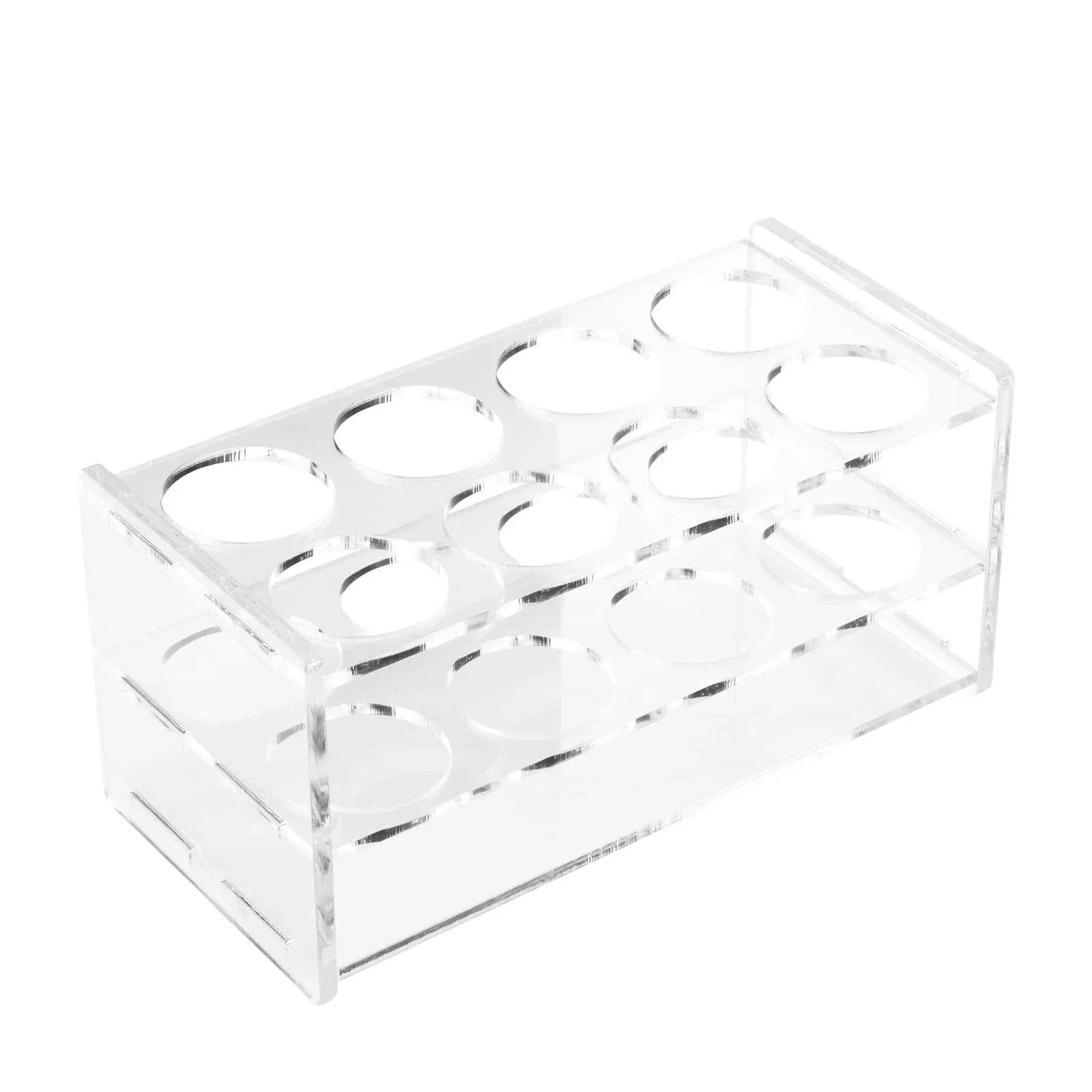 8 Holes Test Tube Rack,Transparent Acrylic Test Rack 50ML