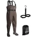 OXYVAN Chest Waders with Boots for Men & Women, Nylon/PVC Lightweight Fishing Wader with Boots Hanger