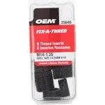 OEMTOOLS 25648 Fix-A-Thread Spark Plug Saver Inserts, Metric, M14 - 1.25, Socket Rethreading Kit Components For Car, Truck, RV, And Aviation Repair, 14mm Thread