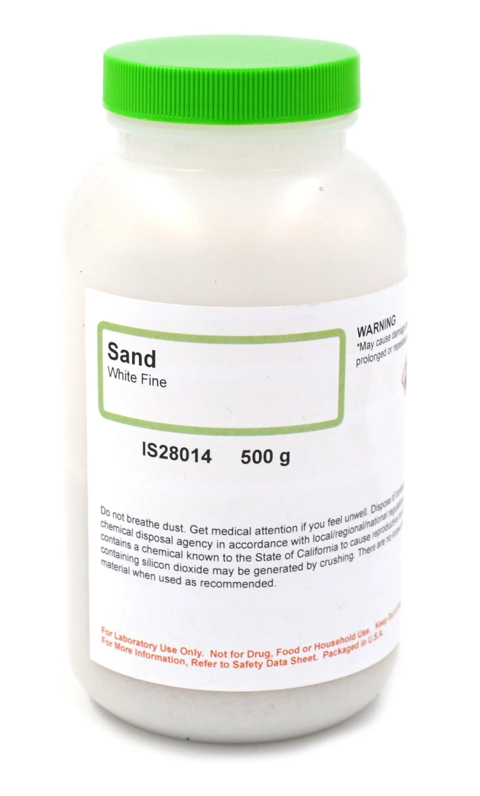 Fine White Sand, 500g - Excellent for Experiments That Involve Sand - The Curated Chemical Collection by Innovating Science