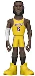 Funko Gold Lebron James Premium Vinyl Figure 12” Yellow Jersey