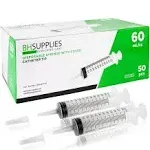 60ml Syringe Sterile with Catheter Tip with Covers, BH Supplies - (No Needle ...