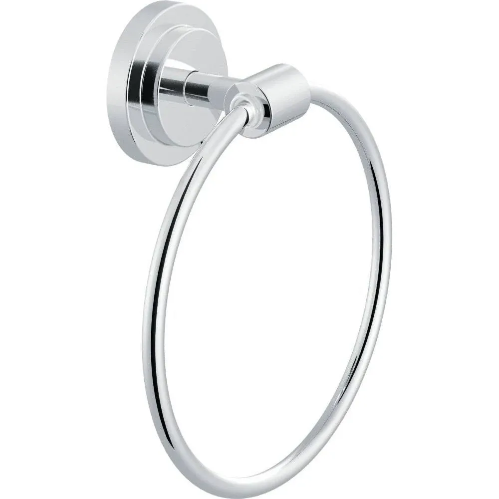 Moen DN0786 Iso 6-15/16" Wall Mounted Towel Ring - Matte Black