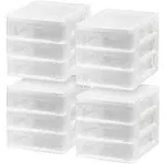 IRIS USA 3-Drawer Desktop Organizer for Office, Files & Supplies, Medium, White