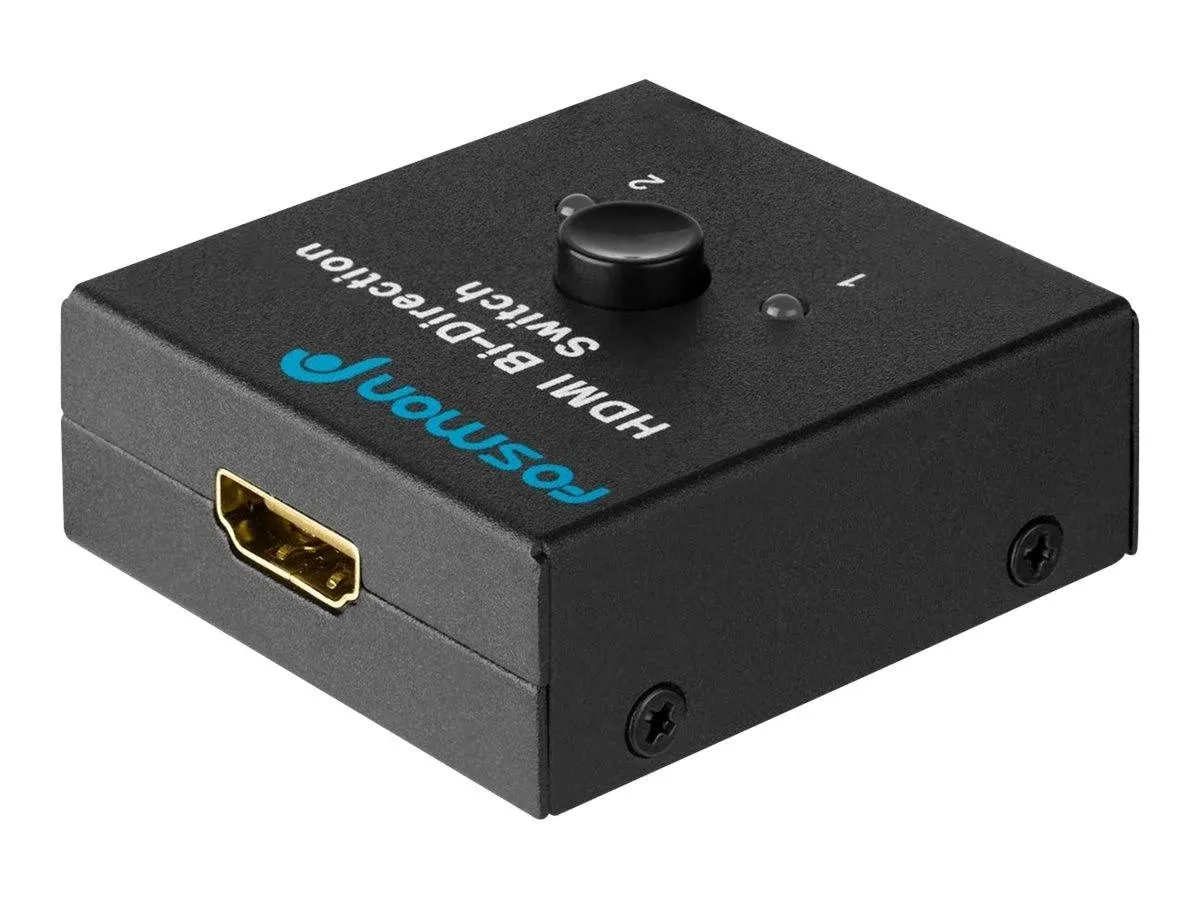 Fosmon 2x1 or 1x2 2 Port Ultra HD 4K@60Hz HDMI Bi-Directional Switcher with HDCP