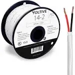 Voltive 14/2 Speaker Wire - CL3 - In-Wall/Direct Burial - OFC - 500ft - Black