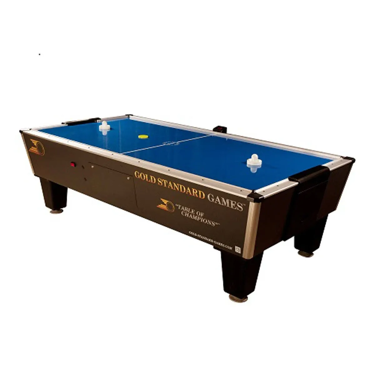 Tournament Pro Air Hockey Table - 8' - Light Blue - Free Play - Manual Scoring