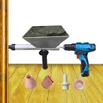 Large Size Auger Mortar Grout Gun Augers Caulking Gun With 5 Nozzles (Without...