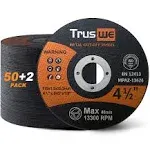 Truswe Cut Off Wheels 25 Pack,3 Inch,Metal and Stainless Steel Cutting Wheel for Angle Grinder,Ultra Thin Cut-Off Wheel Cutting Disc (25 PCS 3 x 1/16 x 3/8 inch Cut Off Wheels)