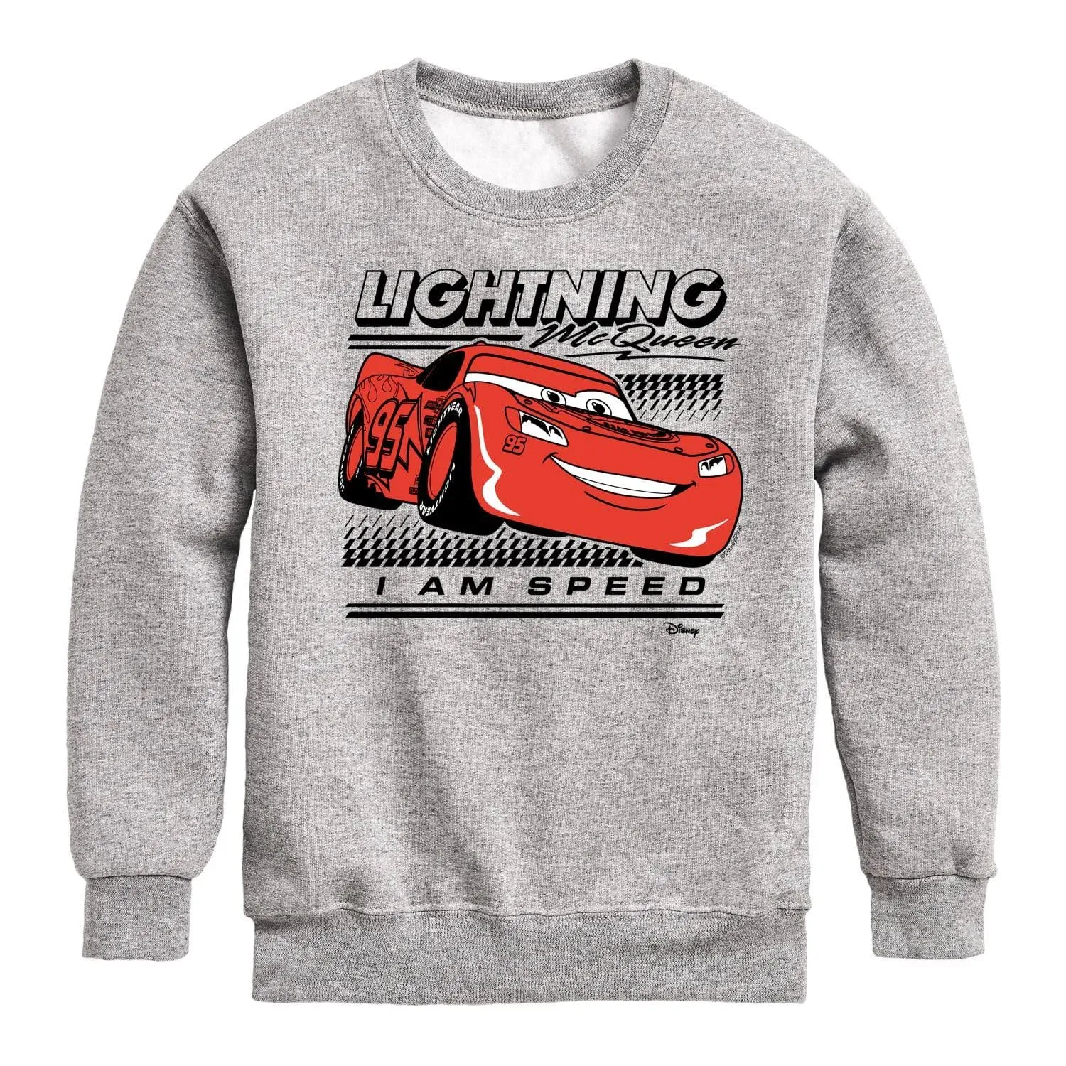 Disney - Cars - Lightning Mcqueen I Am Speed - Toddler & Youth Crewneck Fleece Sweatshirt