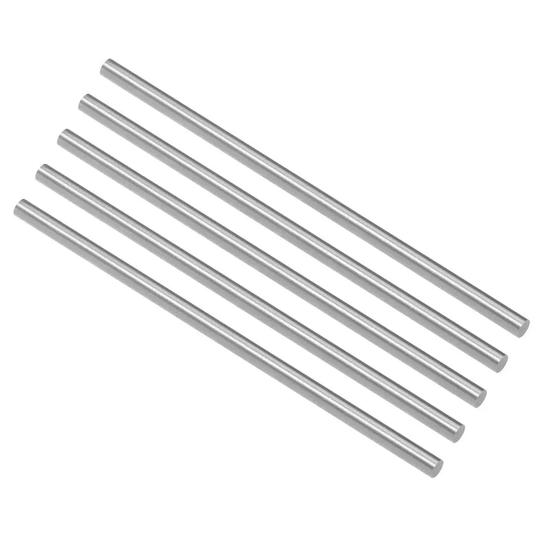 uxcell Round Steel Rod, 3.8mm HSS Lathe Bar Stock Tool 100mm Long, for Shaft Gear Drill Lathes Boring Machine Turning Miniature Axle, Cylindrical Pin DIY Craft Tool, 5pcs