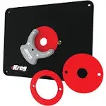 KREG Precision Router Table Insert Plate w/ Level-Loc Rings PRS4036