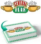 Cakecery Central Perk Friends Edible Cake Image Topper Personalized Birthday Cake Banner 1/4 Sheet