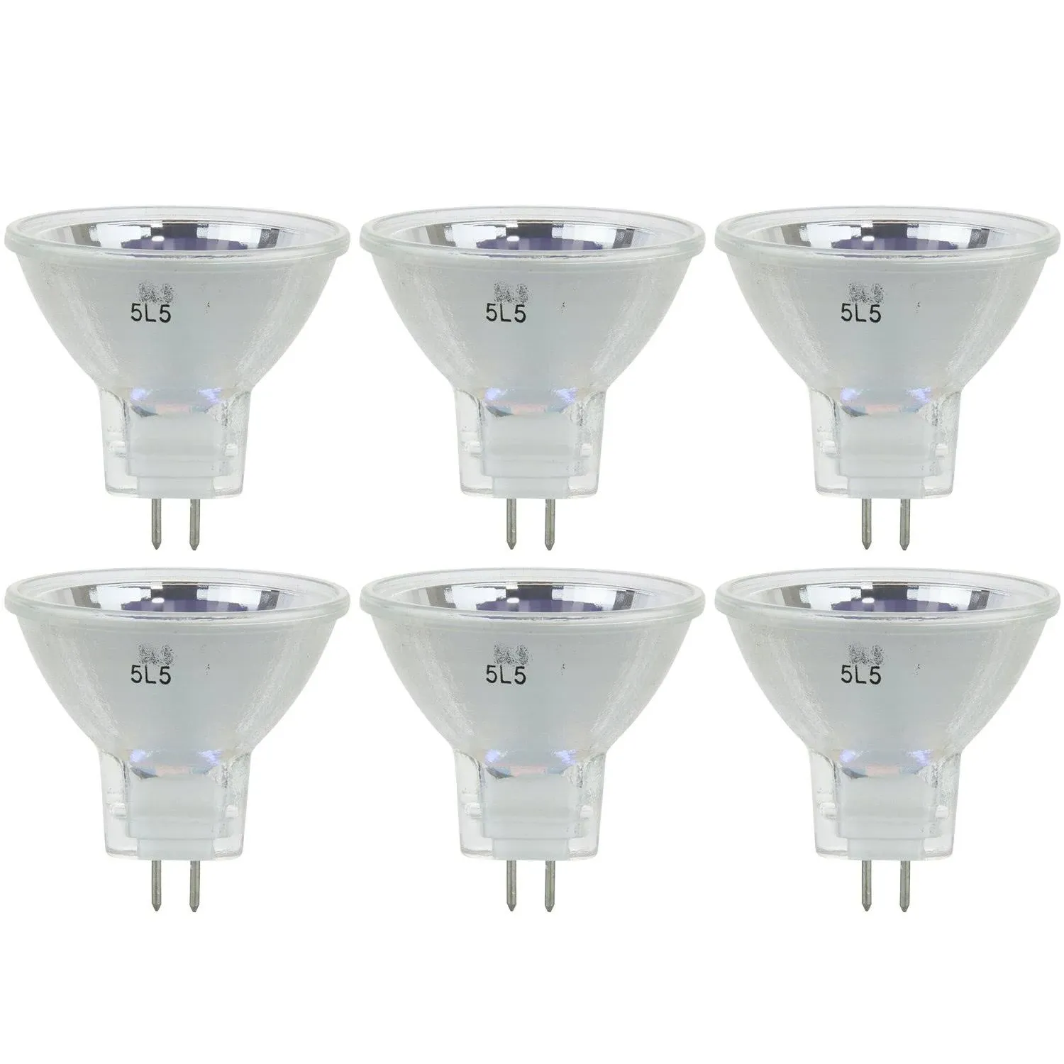 6 Pack Sunlite 20 Watt, 10° Narrow Spot, MR11 Mini Reflector, GU4 Base