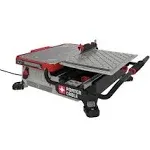 PORTER-CABLE Tile Cutter, Tile Saw, For Remodelers and DIYers, 2,850 RPM, Stainless Steel Deck, Water and Debris Resistant (PCE980)