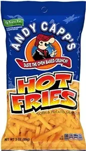 Andy Capp Hot Fries, 3-Ounce Bags (Pack of 3)