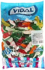 Vidal Candies USA Gummi Crocodiles Candy, 4.4 Pound