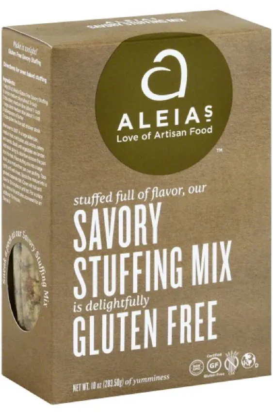 Aleia's - Gluten Free Stuffing Mix - Savory - Case of 6 - 10 Oz (Pack of 6)