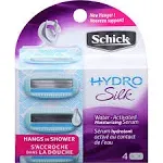 Schick Hydro Silk Cartridges 4 ea