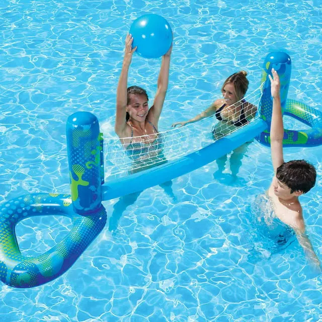 Inflatable Swimming Pool Volleyball Game Set (Includes net &amp; game ball)