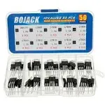 Bojack 10 Values 50 Pcs LM317 L7805 L7806 L7808 L7809 L7810 L7812 L7815 L7818 ...