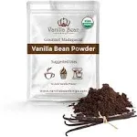 Organic Vanilla Bean Powder - 100% Pure Ground Madagascar Vanilla Powder - For Cooking, Baking, & Additional Flavoring - Add To Coffee, Tea, Yogurt, & Shakes - Raw, Unsweetened, No Fillers or Additives - 4 oz