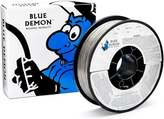 Blue Demon E71T-1/1M X .045 X 11LB Spool Dual Shield Gas Shielded Flux Core Welding Wire, General Purpose, All Position, Low Fumes, Stable Arc, Requires Shielding Gas