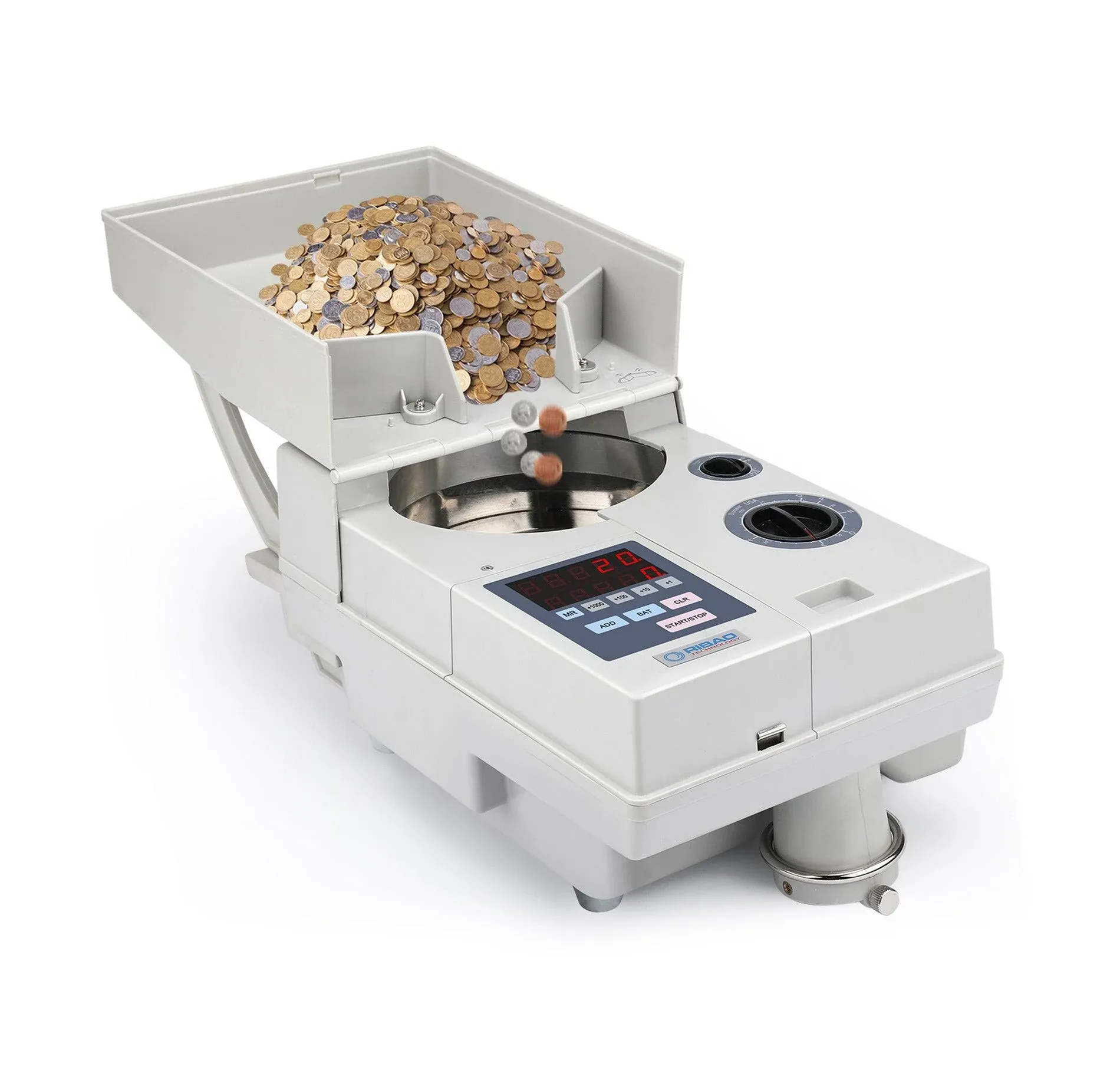 Ribao CS-10S High Speed Portable Coin Counter and Sorter