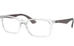 Ray-Ban | RB7047 Unisex Square Eyeglasses - Clear | Realry