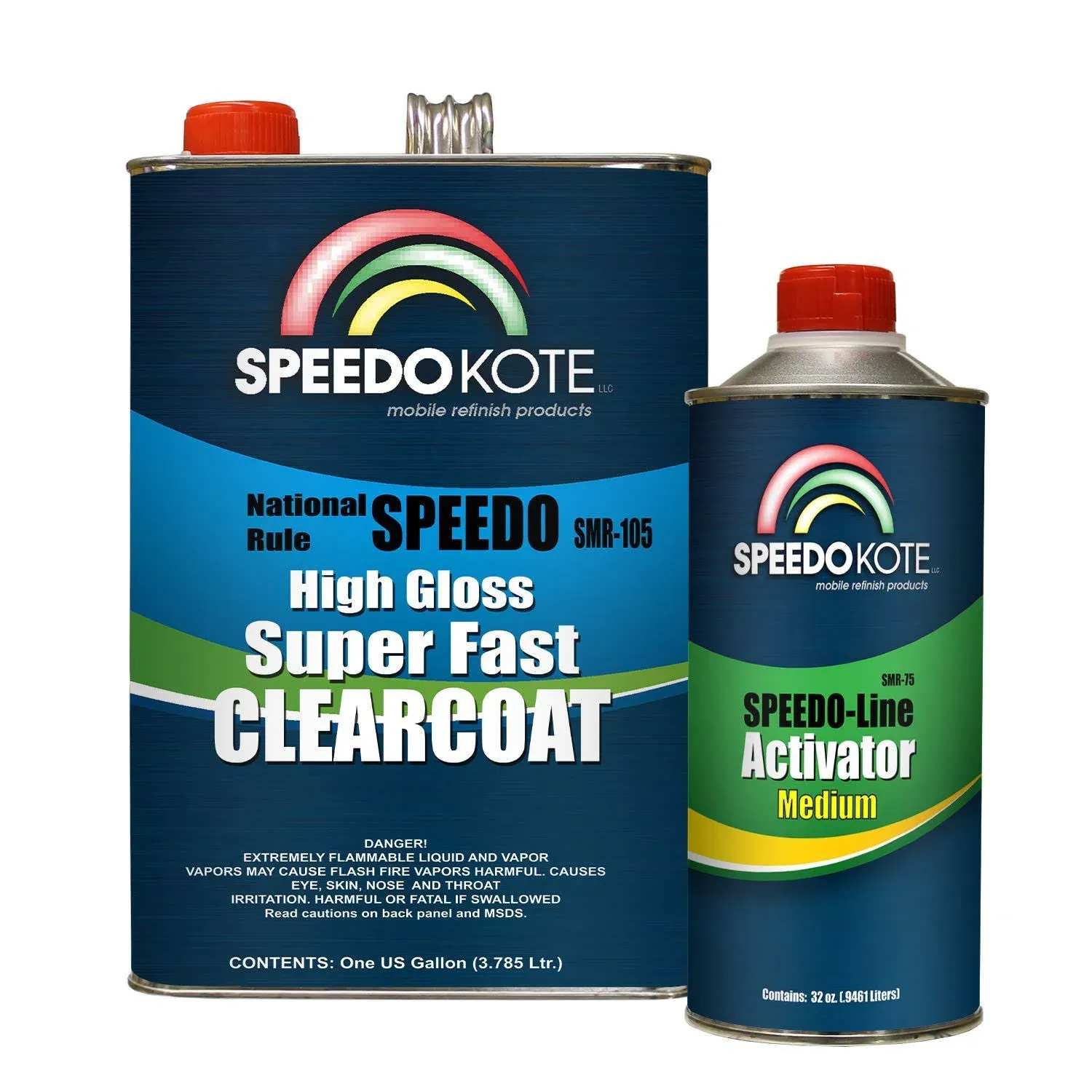 Speedokote Mobile Refinish Clear Coat High Gloss Super Fast Clearcoat Gallon Kit ...