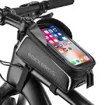 ROCKBROS Bike/Bicycle Phone Front Frame Bag, Waterproof, Tube Bag ,Cycling Pouch Compatible Phone Under 6.5”