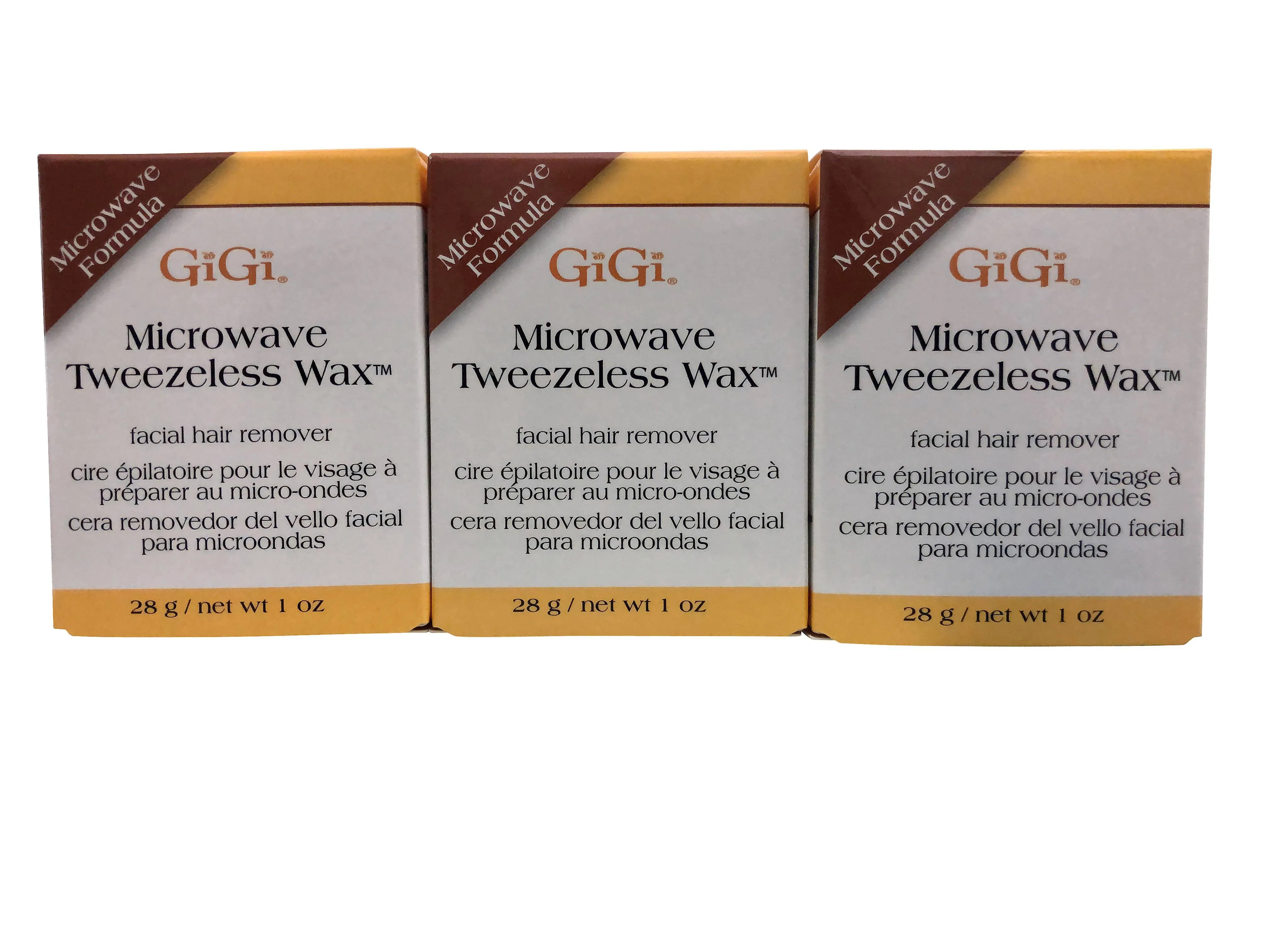 Gigi Microwave Tweezeless Wax 1 Ounce (Pack of 3)