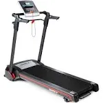 Marcy JX-651BW Easy Folding Motorized Treadmill, Black