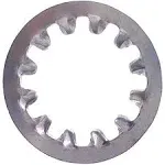 1/4" Internal Tooth Lock Washers, Stainless Steel 410, Plain Finish, Quantity 100 by Fastenere