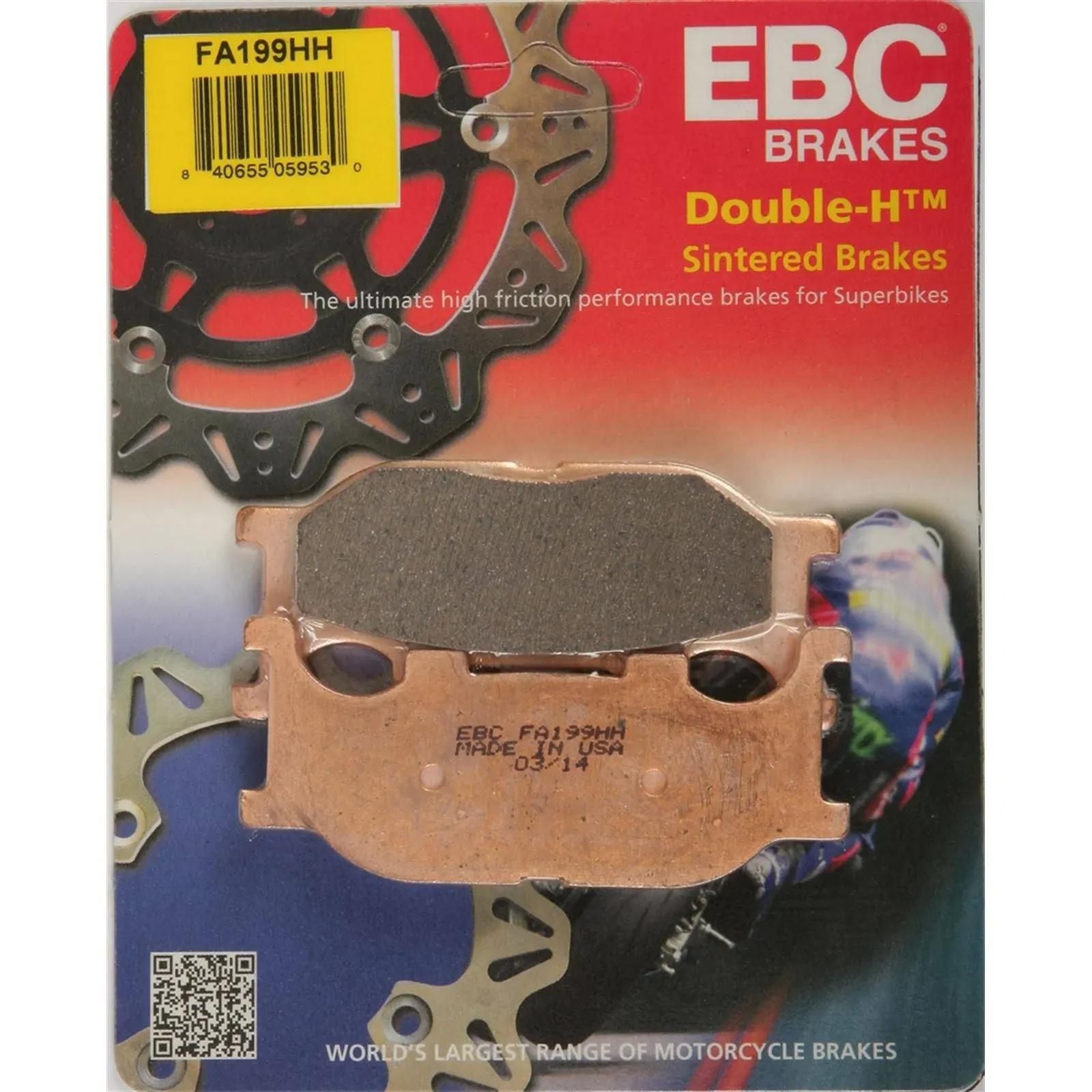 EBC FA199HH Double-H Sintered Brake Pads