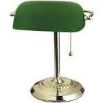 Catalina Lighting Traditional Desk Lamp, Green, Smart Home Capable for Home Offi