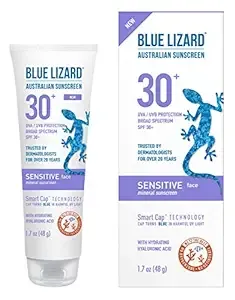 Blue Lizard Spf#30+ Face Australn Sunscreen 1.7 Ounce Tube (Pack of 2)