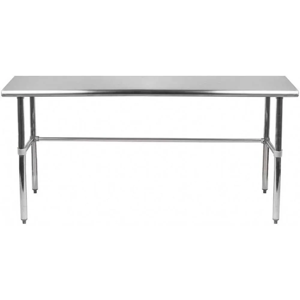 Amgood Kitchen Prep Table 35&#034;X72&#034;X14&#034; Stainless Steel Open Base Utility Metal